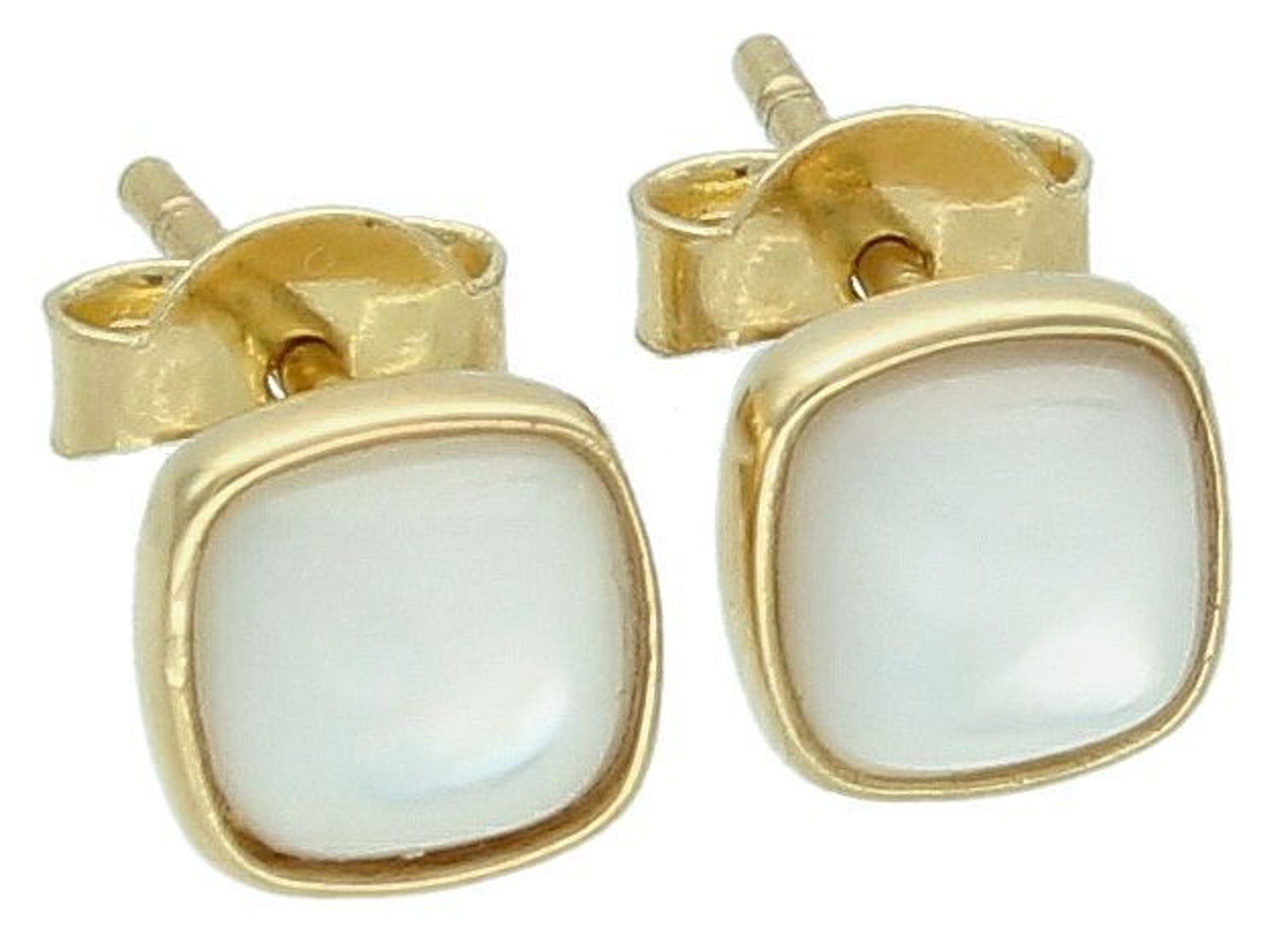 Kolczyki złote z masą perłową, wkrętki próba 585 OR AG 962A. Kolczyki złote masa perłowa. Kolczyki złote delikatne wkrętki. Kolczyki ze złota na prezent dla kobiety. Kolczyki białe.1.jpg